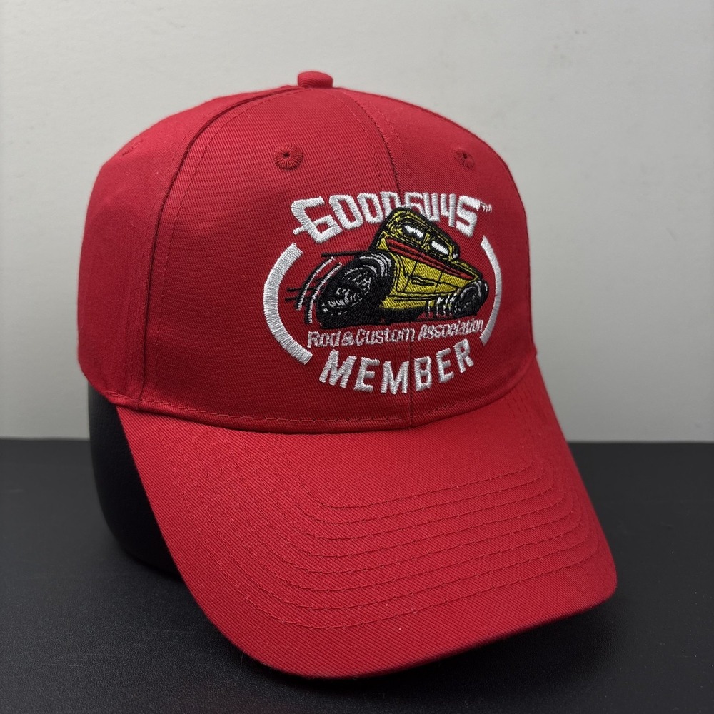 Goodguys Hot Rod & Custom Association Hat Hot Rod Red Racing Strapback Cap